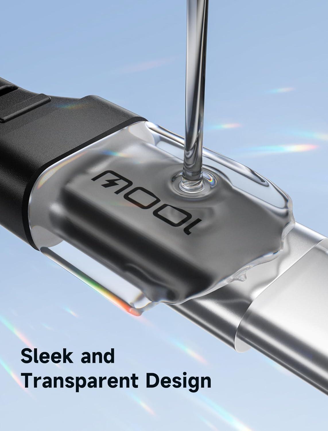 imageJSAUX 100W USB C to USB C Cable for iPhone 17 USBC Type C Charge Cord 5A Fast Charging Compatible with iPhone 17 Air 16 15 Pro Max Samsung Galaxy S25 S24 MacBook iPad Pro Carplay 66FT66FT RedCrystal Black