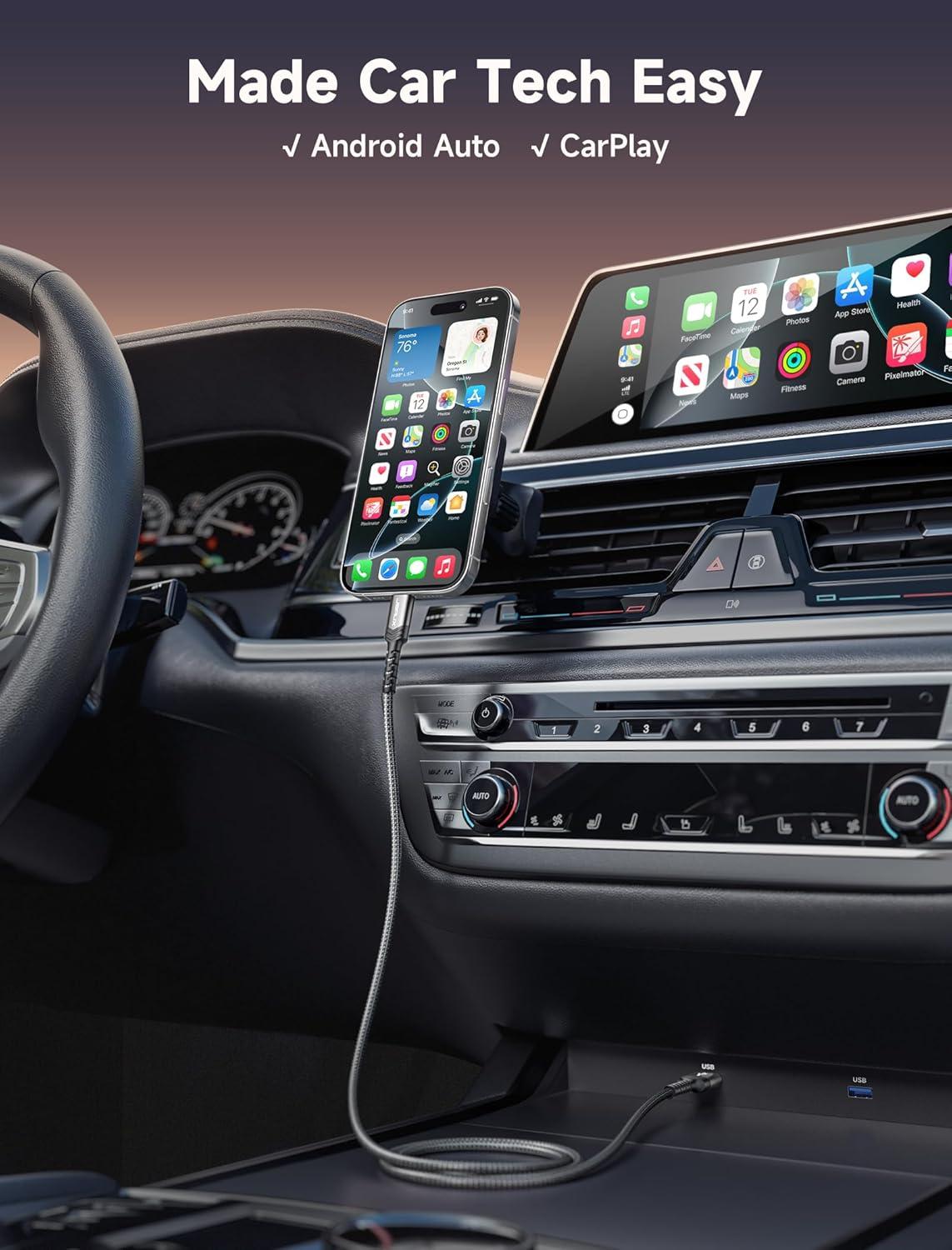 imageJSAUX USB C Cable Fast Charging 3Pack10ft66ft33ft USB A to Type C Charger Cord for iPhone 1717 Pro17 Pro Max iPhone 1616 Pro16 Pro Max Samsung Galaxy S23 S22 S20 USB C ChargerBlueGrey