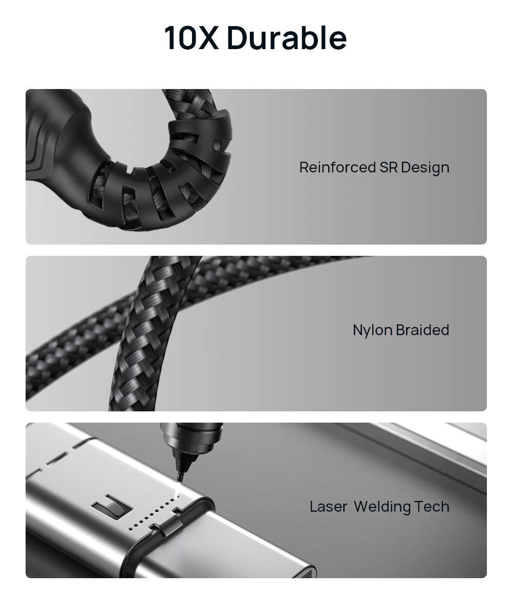 imageJSAUX USB C Extension Cable 2M66FT Type C 32 Extender Cord Male to Female Support PD 100W5A Fast Charging 10Gbps Sync Transfer Compatible with Switch 2 iPhone 17 MacBook iPad Pro Galaxy S2333FT