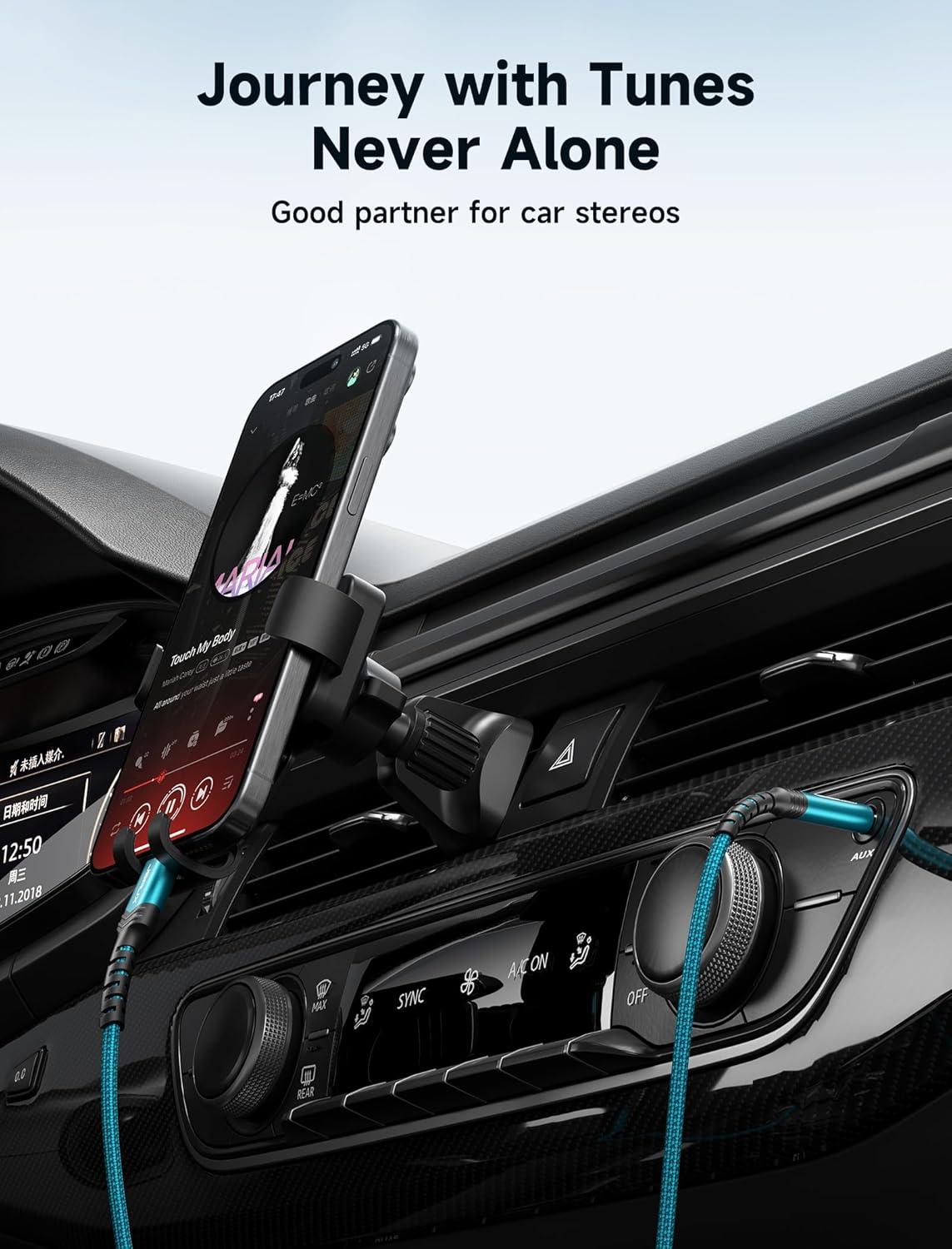 imageJSAUX USB C to 35mm Audio Aux Jack Cable for iPhone 17 Pro MaxAir 33ft Type C to 35mm Headphone Car Stereo Cord Compatible with iPhone 1615 Pro MaxSamsung Galaxy S25 S24 iPad Pro Pixel 98Greenstandard