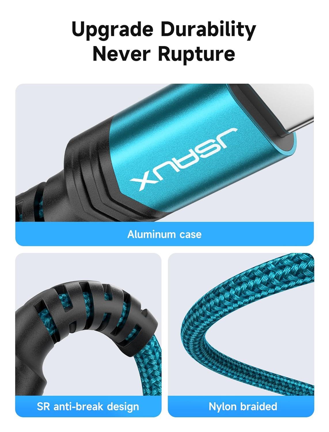 imageJSAUX USB C to 35mm Audio Aux Jack Cable for iPhone 17 Pro MaxAir 33ft Type C to 35mm Headphone Car Stereo Cord Compatible with iPhone 1615 Pro MaxSamsung Galaxy S25 S24 iPad Pro Pixel 98Greenstandard