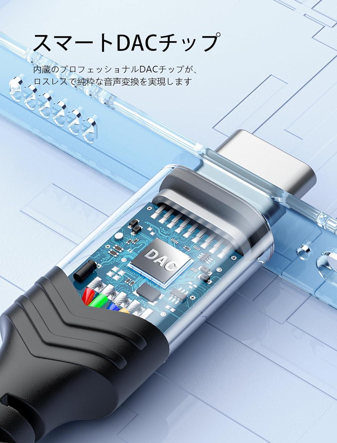 imageJSAUX USB Type C to 35mm Female Headphone Jack Adapter USB C to Aux Audio Dongle Cable Cord Compatible with iPhone 17 Pro Max16 Pro15 Samsung Galaxy S24S23S22 Ultra iPad Pro Pixel 98 GreyBlack