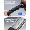 imageJSAUX 100W USB C to USB C Cable 2Pack 66FT Type C Fast Charging Cord Compatible with iPhone 17iPhone AiriPhone 17 ProiPhone 17 Pro Max iPhone 1615 Series Galaxy SNote MacBook iPad  GreyCrystal Black