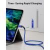 imageJSAUX 100W USB C to USB C Cable for iPhone 17 USBC Type C Charge Cord 5A Fast Charging Compatible with iPhone 17 Air 16 15 Pro Max Samsung Galaxy S25 S24 MacBook iPad Pro Carplay 66FT66FT RedBlue