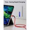 imageJSAUX 100W USB C to USB C Cable for iPhone 17 USBC Type C Charge Cord 5A Fast Charging Compatible with iPhone 17 Air 16 15 Pro Max Samsung Galaxy S25 S24 MacBook iPad Pro Carplay 66FT66FT RedRed