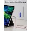 imageJSAUX 100W USB C to USB C Cable for iPhone 17 USBC Type C Charge Cord 5A Fast Charging Compatible with iPhone 17 Air 16 15 Pro Max Samsung Galaxy S25 S24 MacBook iPad Pro Carplay 66FT66FT RedPink