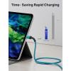 imageJSAUX 100W USB C to USB C Cable for iPhone 17 USBC Type C Charge Cord 5A Fast Charging Compatible with iPhone 17 Air 16 15 Pro Max Samsung Galaxy S25 S24 MacBook iPad Pro Carplay 66FT66FT RedGreen