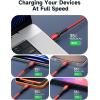 imageJSAUX 240W USB C to USB C Cable 10FT USB C Cord Type C Fast Charging for MacBook iPad Dell XPS iPhone 17iPhone AiriPhone 17 ProiPhone 17 Pro Max iPhone 1615 Samsung Galaxy Pixel  BlueRed