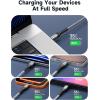 imageJSAUX 240W USB C to USB C Cable 10FT USB C Cord Type C Fast Charging for MacBook iPad Dell XPS iPhone 17iPhone AiriPhone 17 ProiPhone 17 Pro Max iPhone 1615 Samsung Galaxy Pixel  BlueGrey