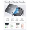 imageJSAUX Charger for iPhone 17 Magsafe Wireless Charging Compatible with iPhone 17 Air Pro Max1615141312 Series Magnetic Mag Safe Charging Pad Aluminum Alloy USB ampamp USB C Dual Ports  BlueBlack