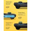 imageJSAUX Thumb Grips for Nintendo Switch 2 2025 Switch Thumb Grip Caps Ergonomic Design Enhanced Gaming Grip Comfortable ampamp Durable Joycon Grip Button Stick Cover  Purple 3Pairs6pcsGreen