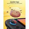 imageJSAUX Thumb Grips for Nintendo Switch 2 2025 Switch Thumb Grip Caps Ergonomic Design Enhanced Gaming Grip Comfortable ampamp Durable Joycon Grip Button Stick Cover  Purple 3Pairs6pcsRed and Beige