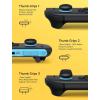 imageJSAUX Thumb Grips for Nintendo Switch 2 2025 Switch Thumb Grip Caps Ergonomic Design Enhanced Gaming Grip Comfortable ampamp Durable Joycon Grip Button Stick Cover  Purple 3Pairs6pcsBlackBlue and Orange12pcs