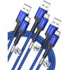 imageJSAUX USB C Cable Fast Charging 3Pack10ft66ft33ft USB A to Type C Charger Cord for iPhone 1717 Pro17 Pro Max iPhone 1616 Pro16 Pro Max Samsung Galaxy S23 S22 S20 USB C ChargerBlueBlue
