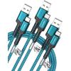 imageJSAUX USB C Cable Fast Charging 3Pack10ft66ft33ft USB A to Type C Charger Cord for iPhone 1717 Pro17 Pro Max iPhone 1616 Pro16 Pro Max Samsung Galaxy S23 S22 S20 USB C ChargerBlueGreen