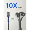 imageJSAUX USB C Cable Fast Charging 3Pack10ft66ft33ft USB A to Type C Charger Cord for iPhone 1717 Pro17 Pro Max iPhone 1616 Pro16 Pro Max Samsung Galaxy S23 S22 S20 USB C ChargerBlueBlack