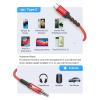 imageJSAUX USB C to 35mm Audio Aux Jack Cable for iPhone 17 Pro MaxAir 33ft Type C to 35mm Headphone Car Stereo Cord Compatible with iPhone 1615 Pro MaxSamsung Galaxy S25 S24 iPad Pro Pixel 98Redstandard