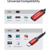 imageJSAUX USB C to HDMI Adapter 4K Type C to HDTV Female Adapter for Thunderbolt 3 Compatible with iPhone 1716 Pro Max MacBook ProAir SurfaceGalaxy S21 S20 UltraOnly USB C to HDMIGrey1Pack Red