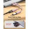 imageJSAUX USB C to USB 30 Adapter 2 Pack USB C Male to USB Female OTG Cable Adapter Compatible with MacBook ProAir iPhone 17 Pro MaxiPhone Air16e1615 Series Samsung Galaxy S25S24S23Pink