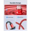 imageJSAUX USB Type C to 35mm Female Headphone Jack Adapter USB C to Aux Audio Dongle Cable Cord Compatible with iPhone 17 Pro Max16 Pro15 Samsung Galaxy S24S23S22 Ultra iPad Pro Pixel 98 GreyRed
