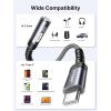 imageJSAUX USB Type C to 35mm Female Headphone Jack Adapter USB C to Aux Audio Dongle Cable Cord Compatible with iPhone 17 Pro Max16 Pro15 Samsung Galaxy S24S23S22 Ultra iPad Pro Pixel 98 GreyGrey