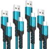 imageJSAUX USB C Cable Fast Charging 3Pack10ft66ft33ft USB A to Type C Charger Cord for iPhone 1717 Pro17 Pro Max iPhone 1616 Pro16 Pro Max Samsung Galaxy S23 S22 S20 USB C ChargerBlueGreen