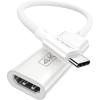 imageJSAUX USB C to HDMI Adapter 4K Type C to HDTV Female Adapter for Thunderbolt 3 Compatible with iPhone 1716 Pro Max MacBook ProAir SurfaceGalaxy S21 S20 UltraOnly USB C to HDMIGrey1Pack White