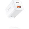 imageUSB C Charger Block JSAUX 20W Dual Port Fast Charger for iPhone 16 Charger USB Type C PD ampamp QC 30 Foldable Wall Plug Adapter for iPhone 17 16 15 14 13 12 Pro Max Apple Watch iPad Pro Air AirpodsWhite