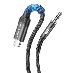 imageJSAUX USB C to 35mm Audio Aux Jack Cable for iPhone 17 Pro MaxAir 33ft Type C to 35mm Headphone Car Stereo Cord Compatible with iPhone 1615 Pro MaxSamsung Galaxy S25 S24 iPad Pro Pixel 98Blackstandard