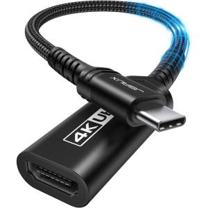 imageJSAUX USB C to HDMI Adapter 4K Type C to HDTV Female Adapter for Thunderbolt 3 Compatible with iPhone 1716 Pro Max MacBook ProAir SurfaceGalaxy S21 S20 UltraOnly USB C to HDMIGrey1Pack Black