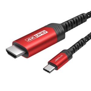imageJSAUX USB C to HDMI Cable 10ft  4K60Hz  USB 31 Type C to HDMI 20 Cord for Home Office Thunderbolt 34 Compatible with iPhone 16 Pro Max MacBook ProAir Galaxy S8 to S24 iPad Pro iMacBlackRed
