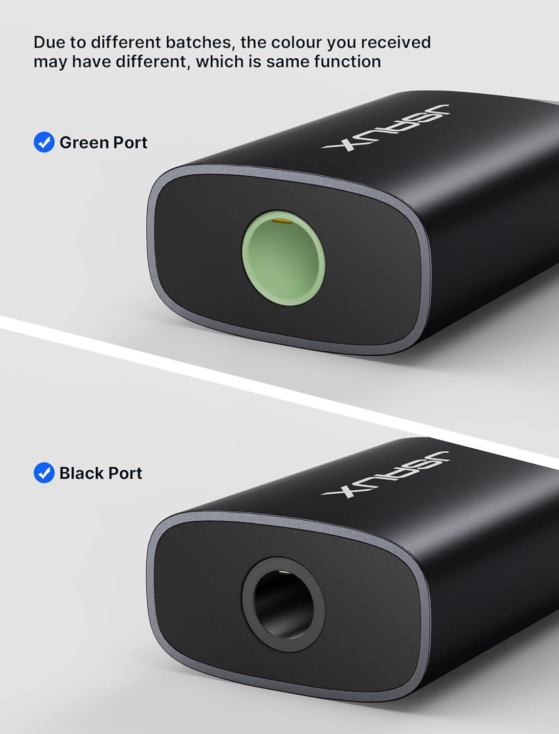 image2 Pack USB to 35mm Jack Audio Adapter JSAUX USB to Audio Aux Adapter External Stereo Sound Card TRRS Female Headset for PS4 PS5 HeadphoneMac Linux Laptop Desktops Docking Stationblack