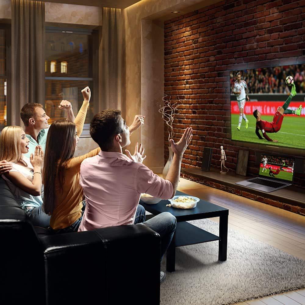 image4K Long HDMI Cable 2 Pack 25 ft JSAUX 18Gbps High Speed HDMI 20 Braided Cord 4K 60Hz HDR 2K 1440P 144Hz 1080p HDCP 22 3D ARC Ethernet Compatible with Monitor Smart TV PC PS5 PS4 Bluray RedRed