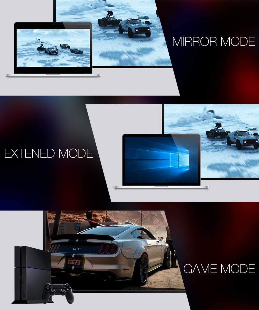 image4K Long HDMI Cable 2 Pack 25 ft JSAUX 18Gbps High Speed HDMI 20 Braided Cord 4K 60Hz HDR 2K 1440P 144Hz 1080p HDCP 22 3D ARC Ethernet Compatible with Monitor Smart TV PC PS5 PS4 Bluray RedRed