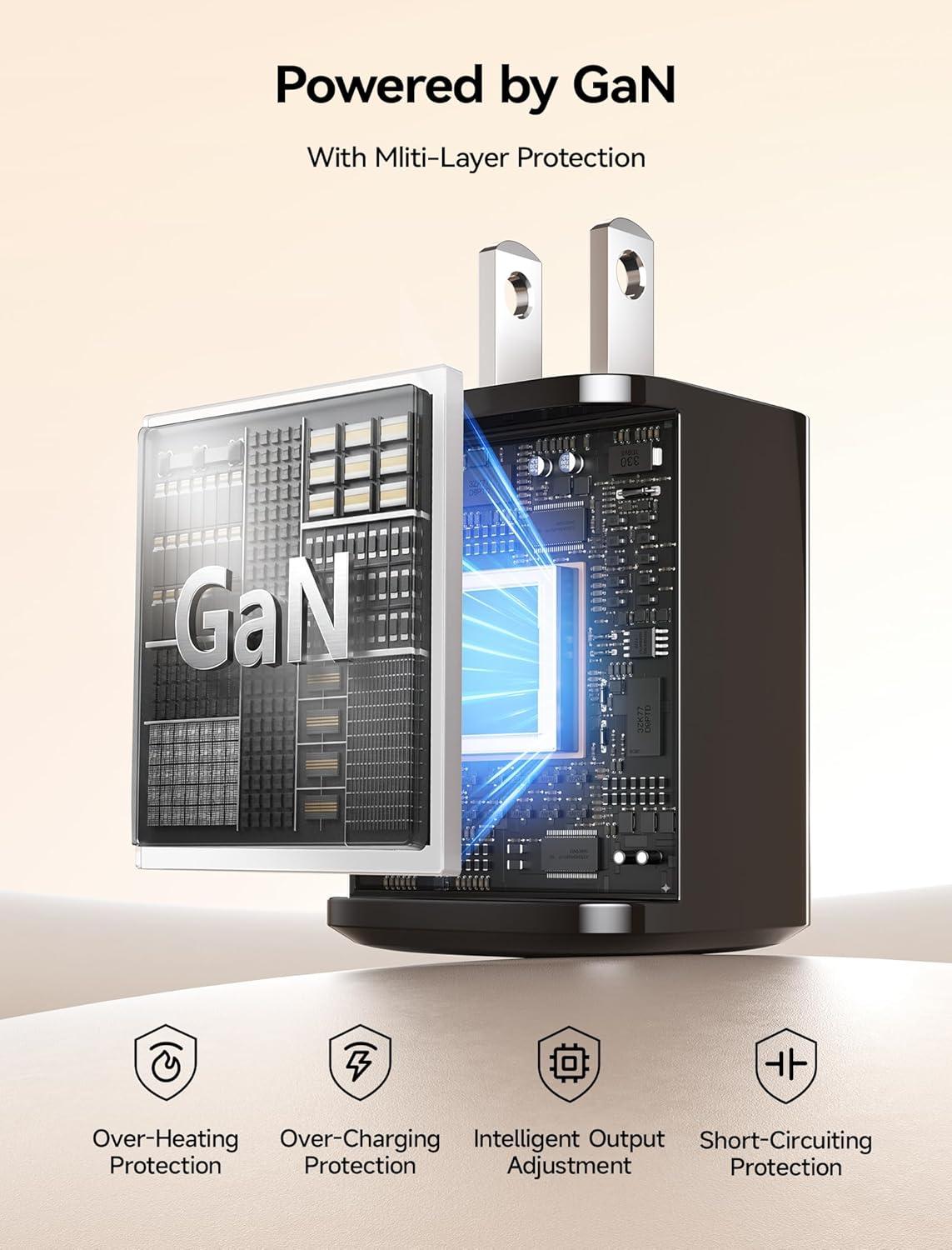 imageJSAUX 60W USB C Charger for Nintendo Switch 2 Support TV Mode Portable Charger with 66ft Cable GaN PD 30 Fast Charging Compatible with Nintendo Switch2SwitchOLEDLiteSteam Deck