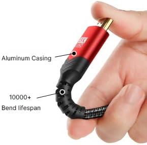 imageJSAUX 8K HDMI Cable 21 2 Pack 6ft 48Gbps Ultra High Speed HDMI Cable Braided Cord 4K144Hz 4K120Hz 8K60Hz HDCP 22ampamp23 HDR 10 eARC ARC Compatible with Switch 2PS5LaptopMonitorHDTVRedRed