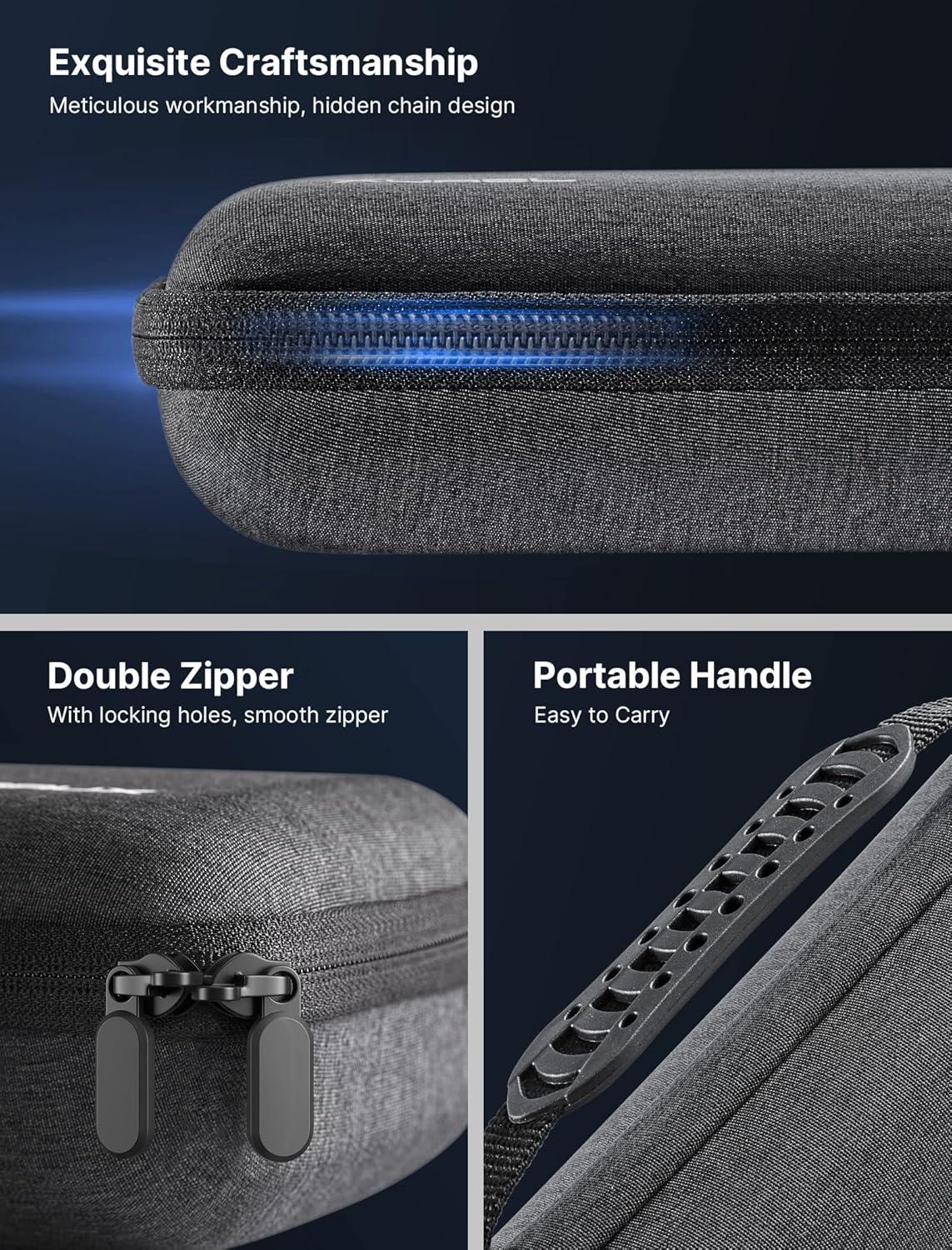 imageJSAUX Carrying Case Compatible with Steam Deck OLED Protective Hard Shell Bag Builtin Charger Storage Portable Travel Carrying Case for Steam Deck Console ampamp Accessories  BG0102