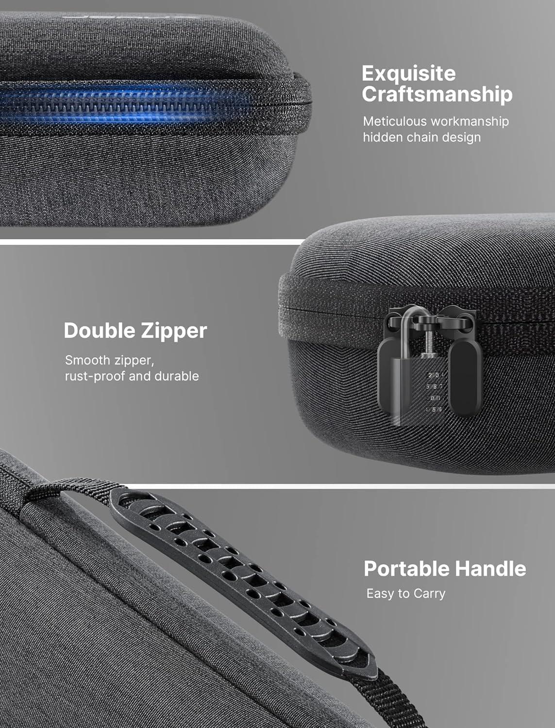 imageJSAUX Carrying Case Compatible with Steam DeckROG Ally Protective Hard Shell Carry Case Builtin Charger ampamp Docking Station Storage Portable Travel Bag for Steam Deck OLEDROG Ally X