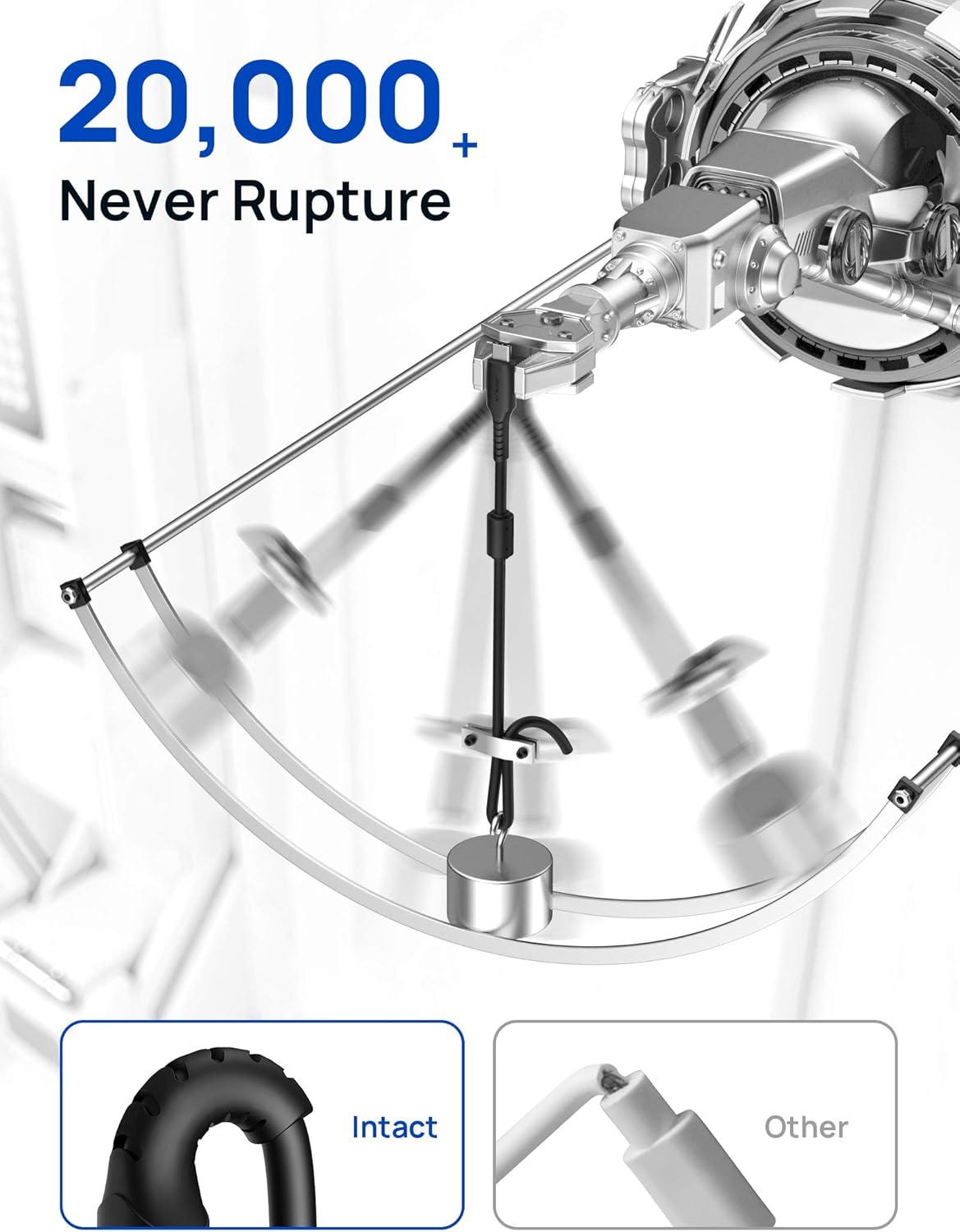 imageJSAUX Charging Cable for PS5 Controller 10FT USB C AntiInterference Magnetic Ring Fast Charger Cord for PS5 DualSense ControllerXBox Series XSSwitch 2 ProLite ControllerSteam Deck