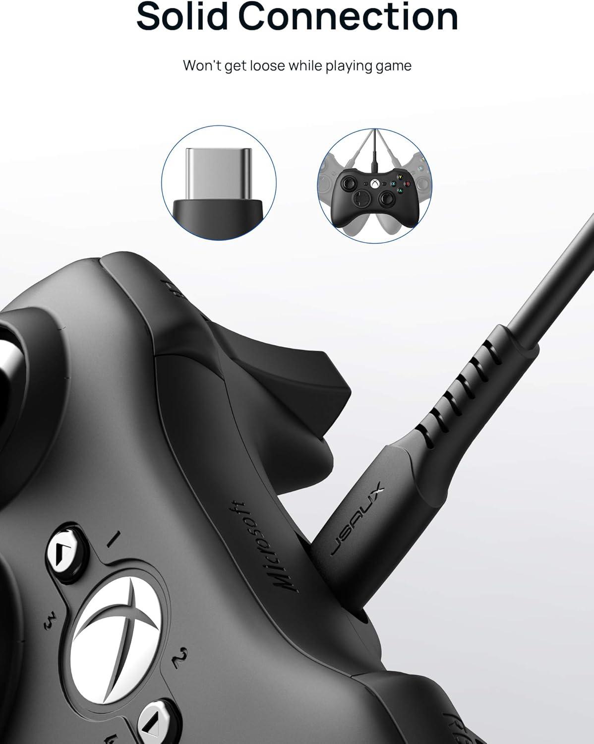 imageJSAUX Charging Cable for PS5 Controller 10FT USB C AntiInterference Magnetic Ring Fast Charger Cord for PS5 DualSense ControllerXBox Series XSSwitch 2 ProLite ControllerSteam Deck