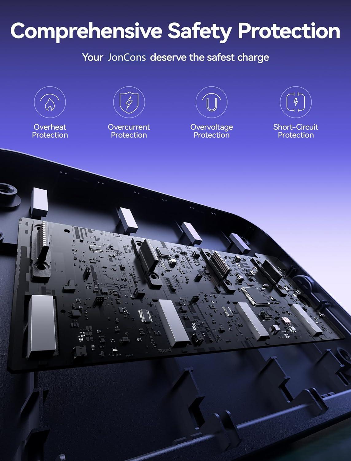 imageJSAUX Controller Charger for Nintendo Switch 2 4in1 Magnetic Charging Dock with Adjustable Stand ampamp LED Indicator Switch 2 Charger Station with 49FT USB C Cable