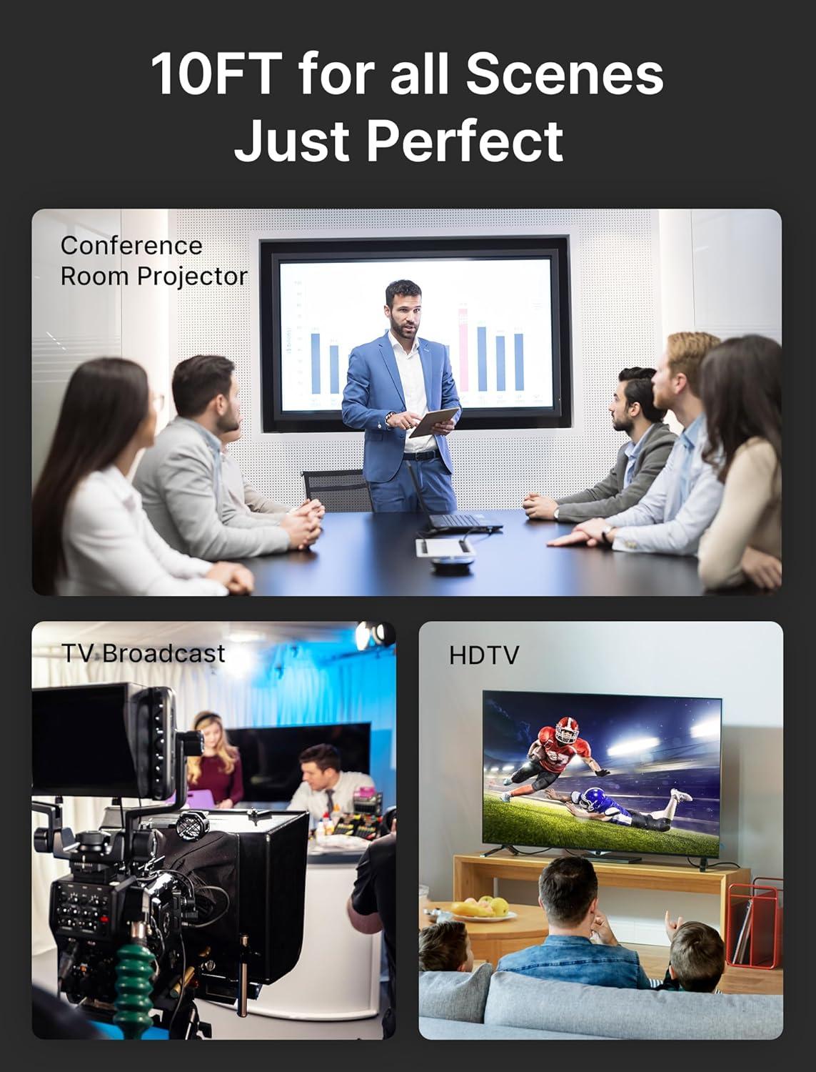 imageJSAUX DisplayPort Cable 14 10ft 8K DP Cable  8K60Hz 4K144Hz 2K240Hz 2K165Hz  HBR3 324Gbps HDR10 FreeSync GSync for Gaming Monitor Graphics Card TV PC Laptop GreyGrey