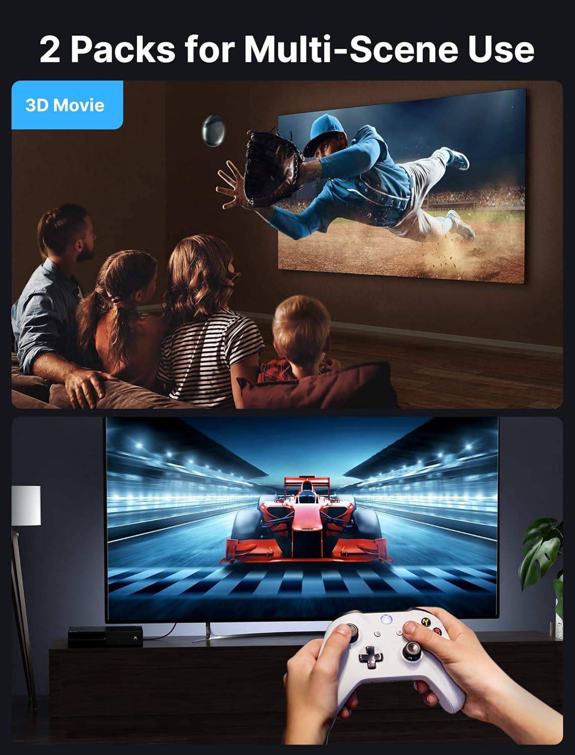 imageJSAUX DisplayPort Cable 2 Pack 10ft 4K DP 12 Cable  4K60Hz 2K165Hz 2K144Hz  HDR 216Gbps FreeSync GSync Display Port Cord for Gaming Monitor Graphics 3090 PC GreyGrey