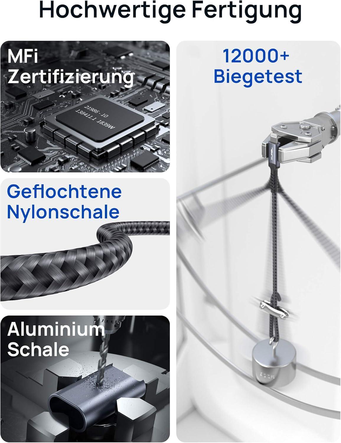 imageJSAUX Headphone Adapter for iPhone Lightning to 35mm Adapter Apple MFi Certified Compatible with iPhone 14 Pro Max14 Plus13 12 11 Pro MaxSEXSGray