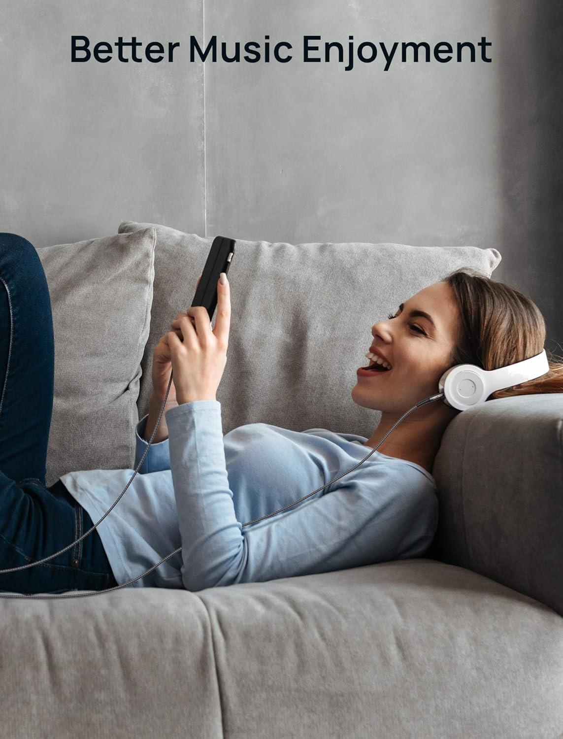 imageJSAUX Lightning to 35mm Audio Cord 6FT Apple Mfi Certified Aux Cable Compatible with iPhone 1414 Pro1313 Pro Max1212 Mini12 Pro12 Pro Max11 Pro11 Pro MaxXXRXS MaxCar StereoGreyGrey