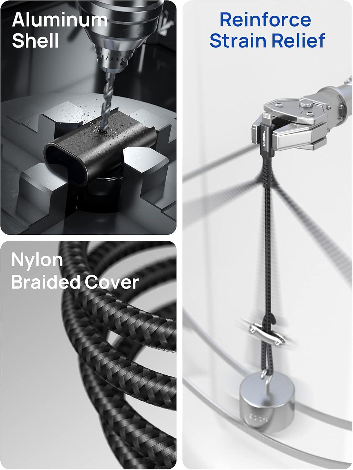 imageJSAUX Lightning to 35mm Audio Cord 6FT Apple Mfi Certified Aux Cable Compatible with iPhone 1414 Pro1313 Pro Max1212 Mini12 Pro12 Pro Max11 Pro11 Pro MaxXXRXS MaxCar StereoGreyBlack