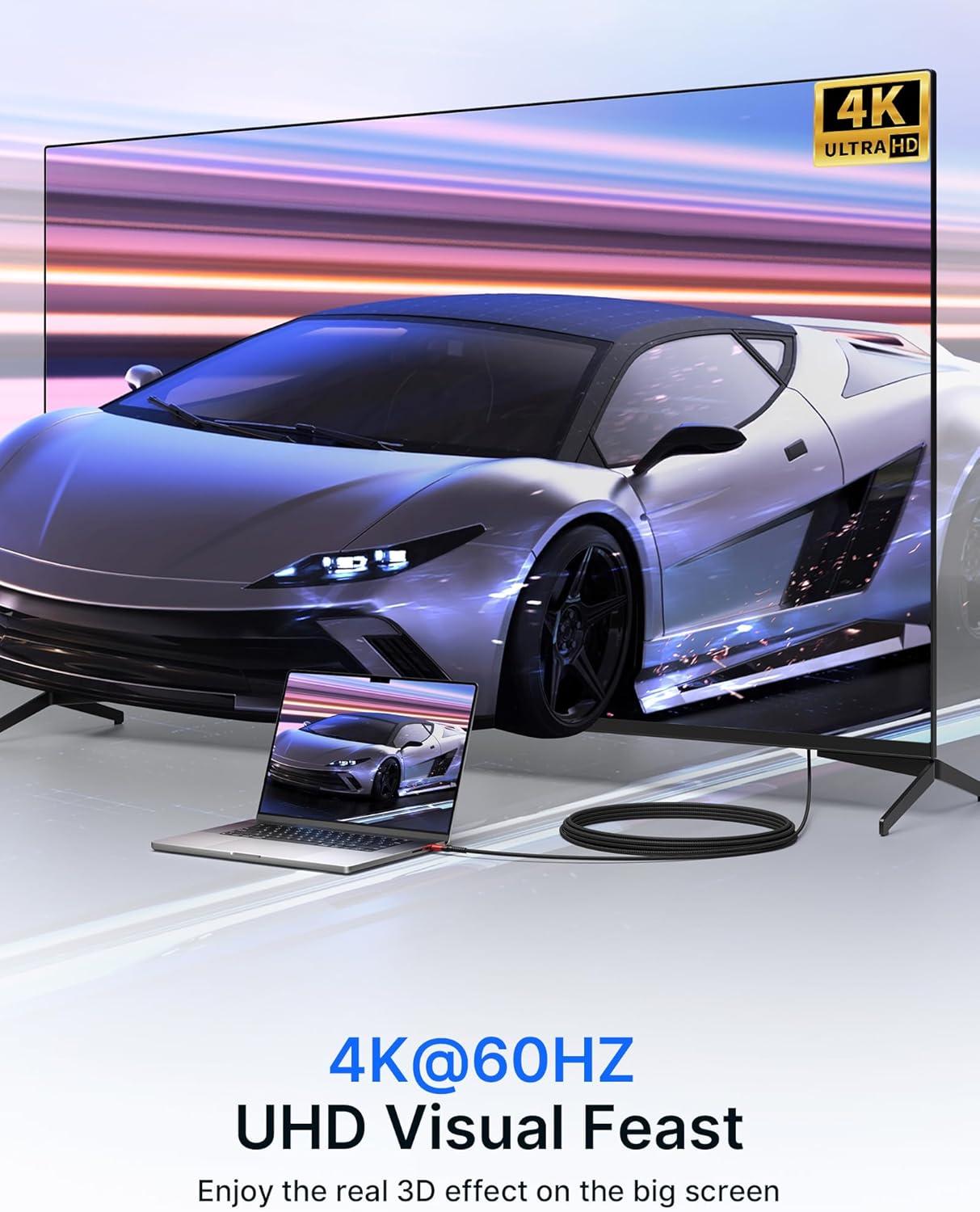 imageJSAUX Mini HDMI to HDMI Cable 6FT Aluminum Shell Braided High Speed 4K 60Hz HDMI 20 Cord Compatible with Camera Camcorder Tablet and GraphicsVideo Card Laptop Raspberry Pi Zero W GreyRed