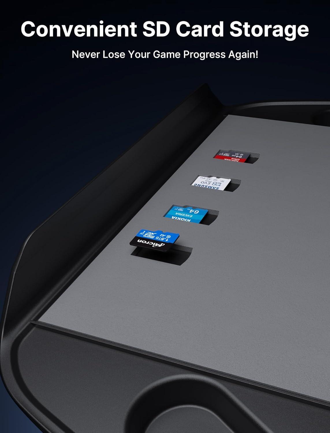 imageJSAUX ModCase for ROG Ally PC0109 Protective Case with Detachable Front Shell Kickstand Back Cover and Long ampamp Short HookandLoop Straps  Basic SetBlack