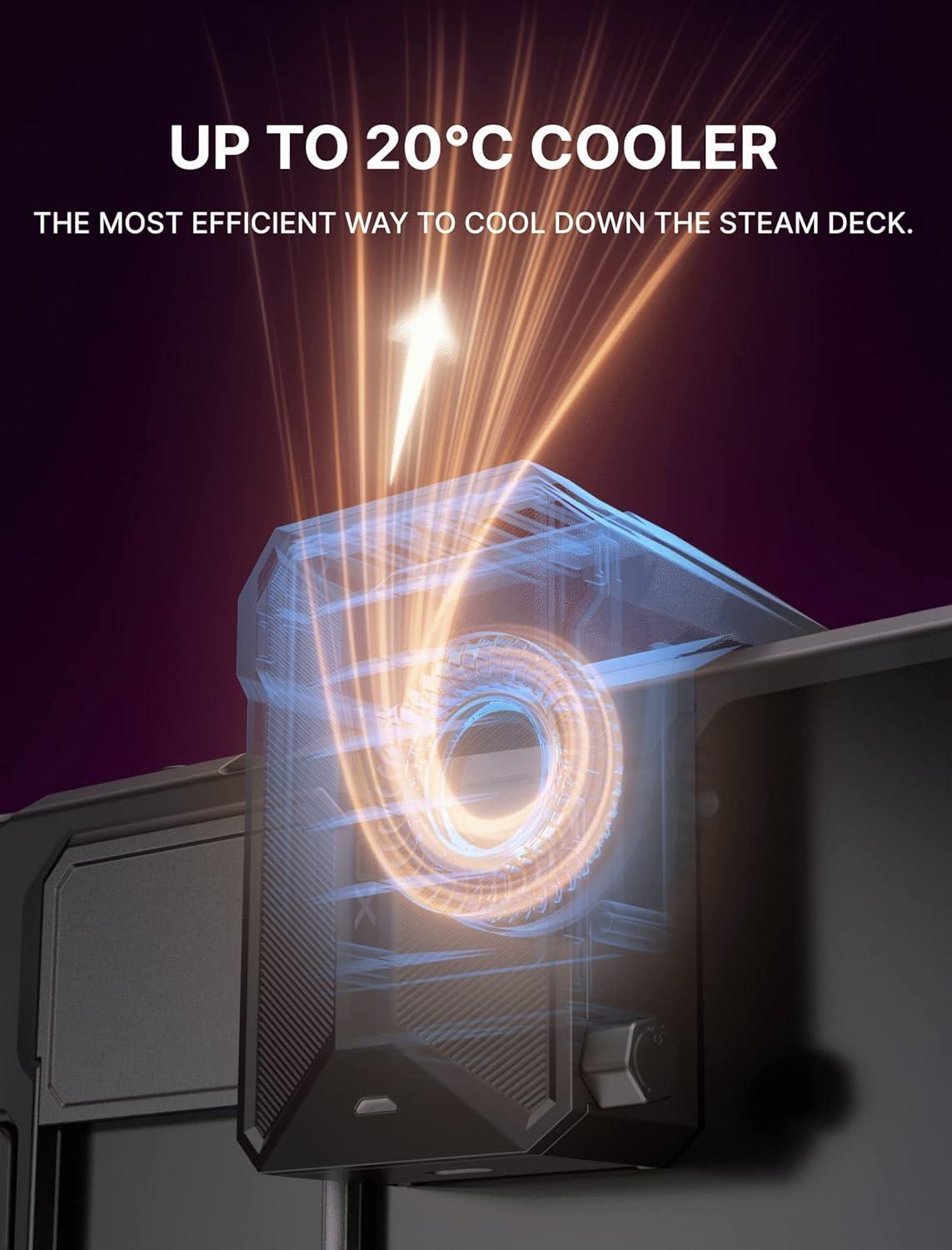 imageJSAUX PC0104 ModCase Compatible with Steam Deck Steam Deck Case Comprehensive Protection Include Detachable Front Shell Body Protective Shell Metal Bracket and Strap  Basic SetCooler Set