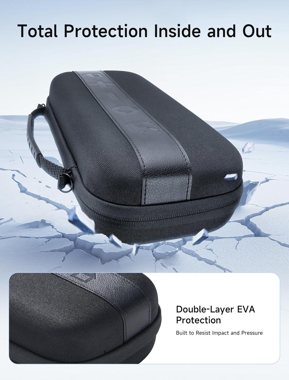 imageJSAUX Slim Carrying Case for Nintendo Switch 2 2025 Portable Switch 2 Case with 10 Game Slots Protective Hard Shell for Travel and Storage BlueBlack